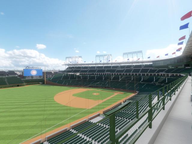 Official view from Section 306 Left at Wrigley Field