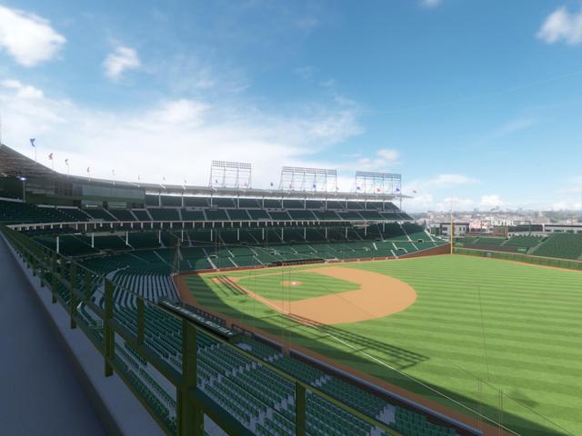 Official view from Section 329 Right at Wrigley Field