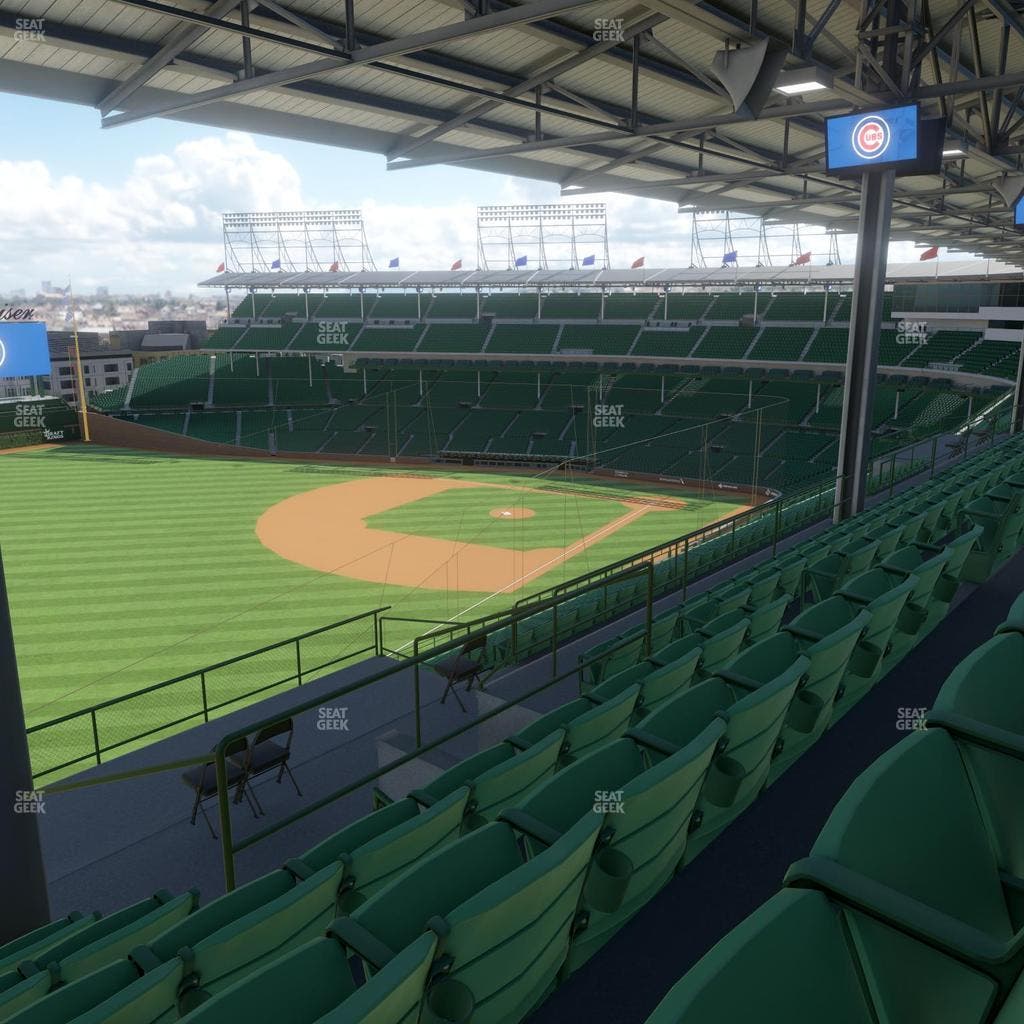 Wrigley Field - Section 404 Left Seat View