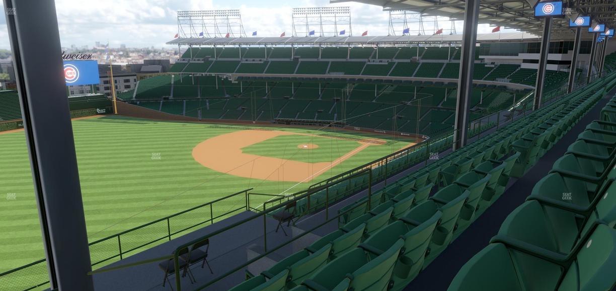 Wrigley Field - Section 404 Left Seat View