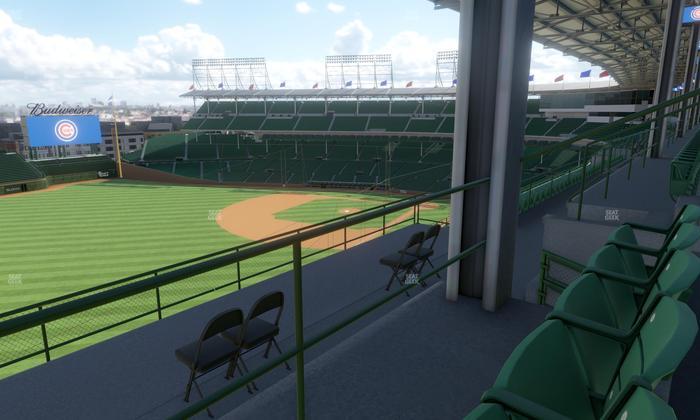 Wrigley Field - Section 404 Left Seat View