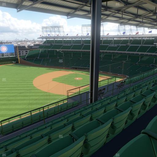 Wrigley Field - Section 406 Left Seat View