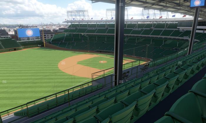 Wrigley Field - Section 406 Left Seat View