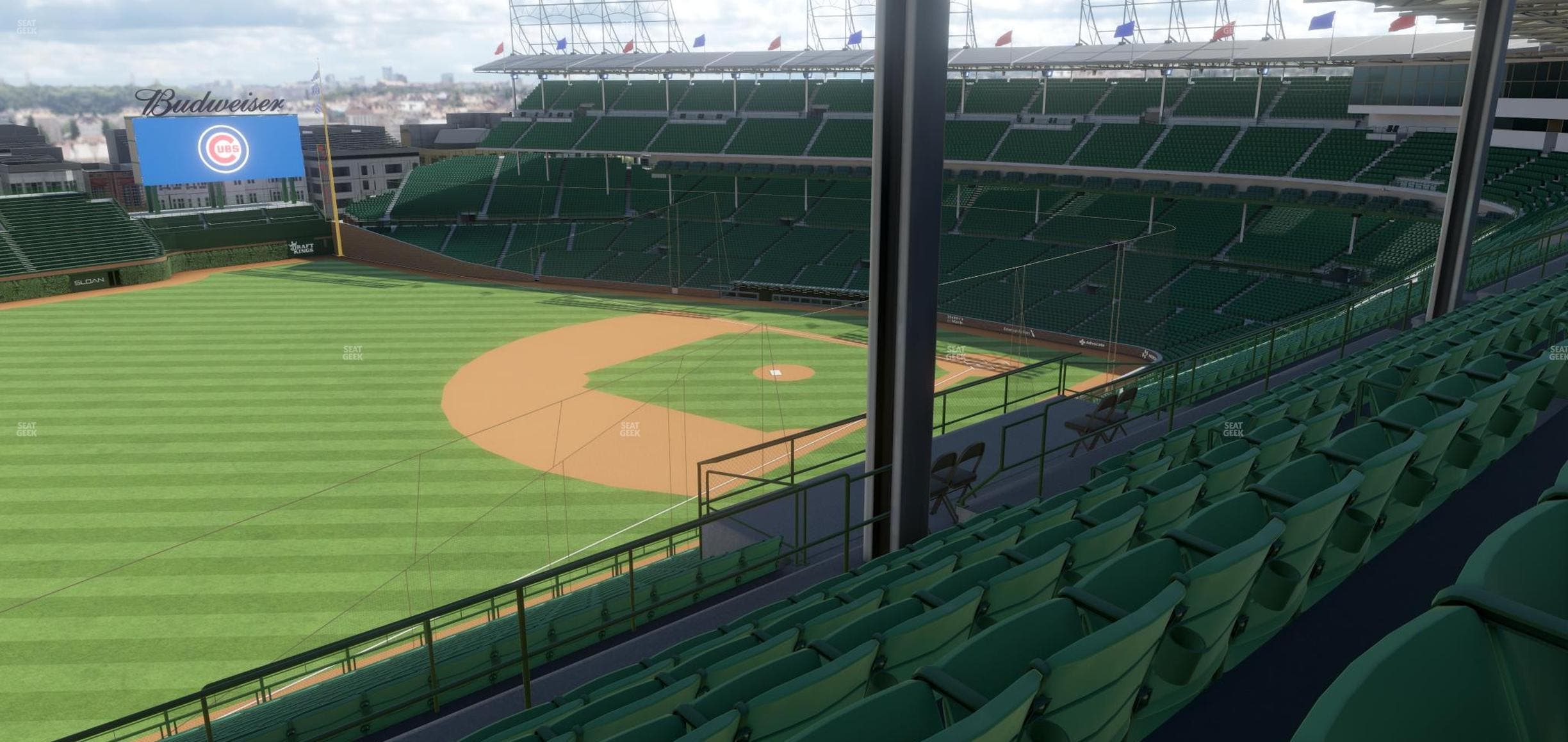 Wrigley Field - Section 406 Left Seat View
