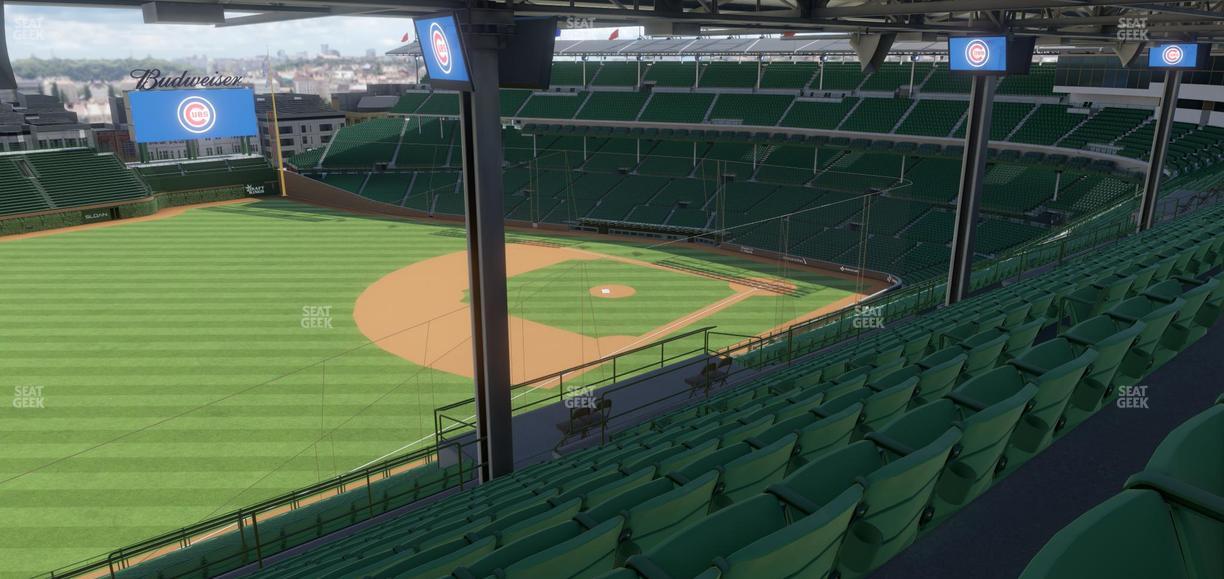 Wrigley Field - Section 406 Left Seat View