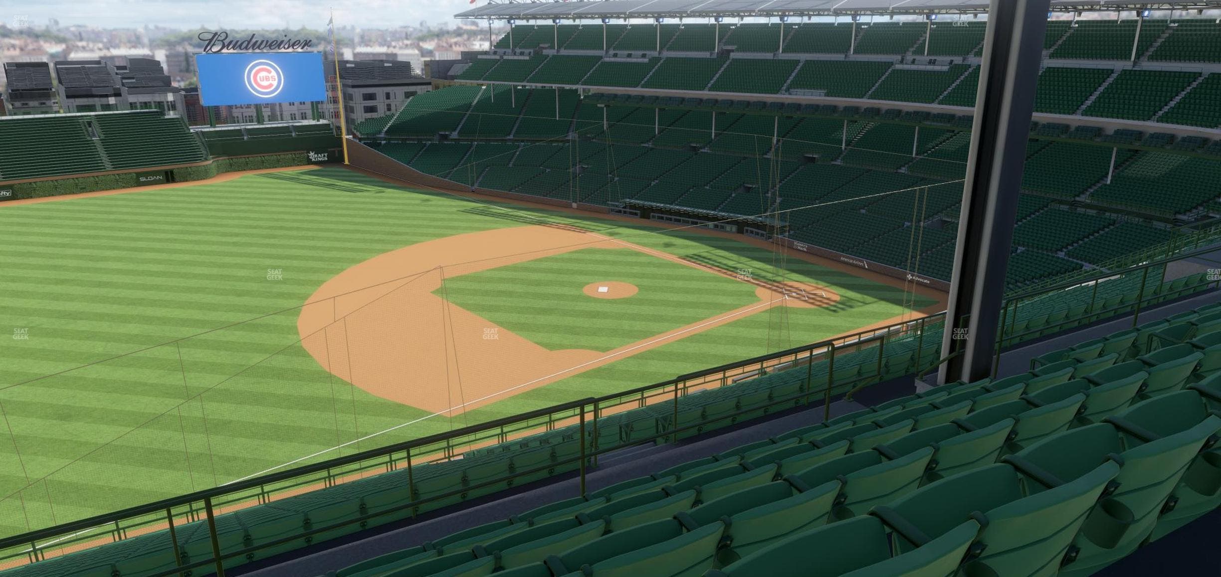 Wrigley Field - Section 408 Left Seat View