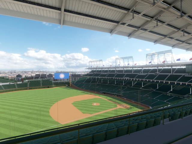 Official view from Section 409 Left at Wrigley Field