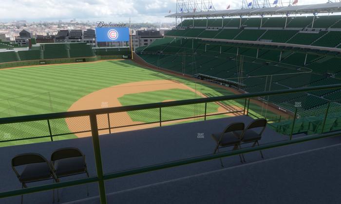 Wrigley Field - Section 410 Left Seat View