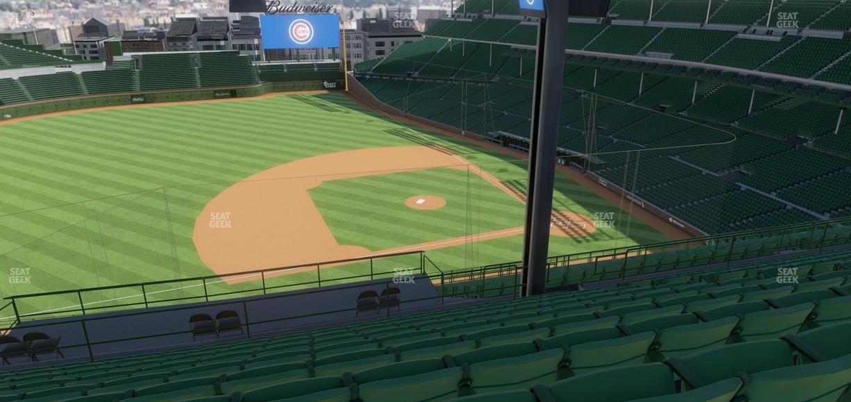 Wrigley Field - Section 410 Left Seat View