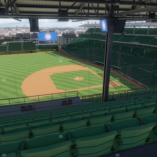 Wrigley Field - Section 410 Left Seat View