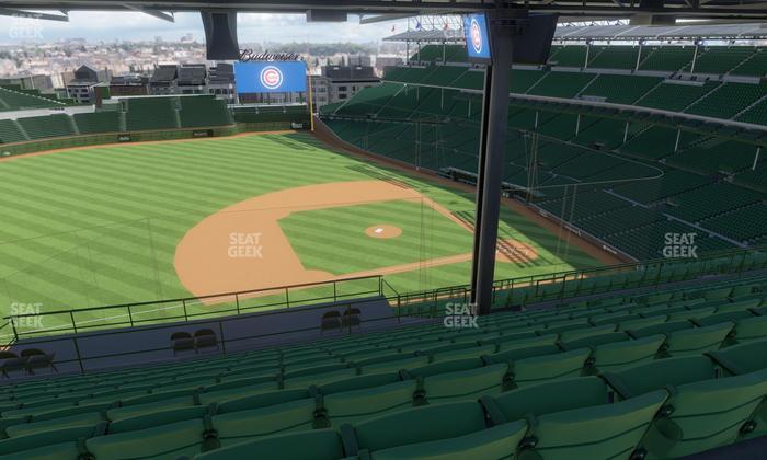 Wrigley Field - Section 410 Left Seat View