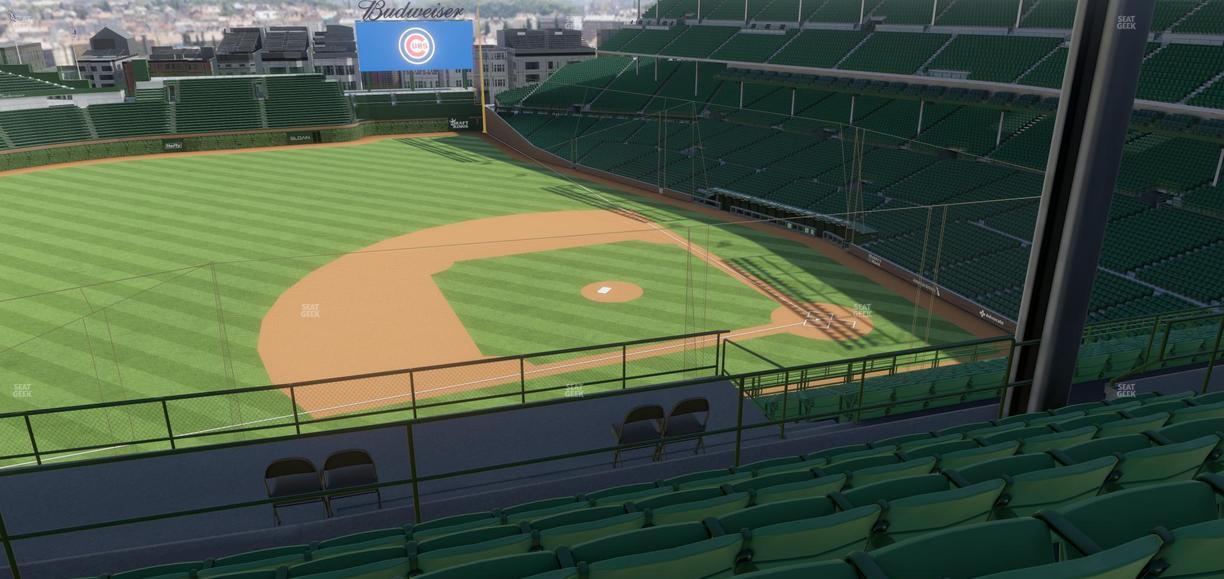 Wrigley Field - Section 410 Left Seat View