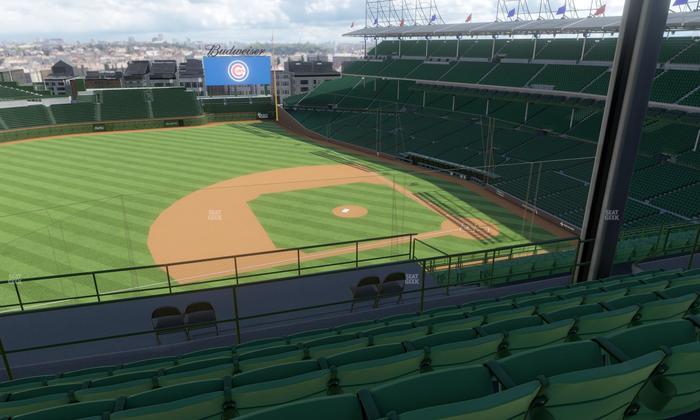 Wrigley Field - Section 410 Left Seat View