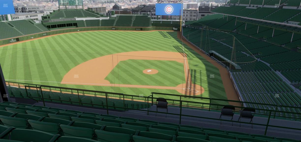 Wrigley Field - Section 413 Left Seat View