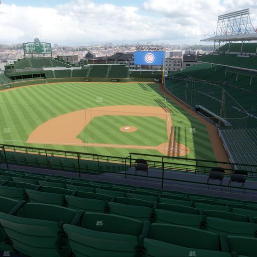 Wrigley Field - Section 413 Left Seat View
