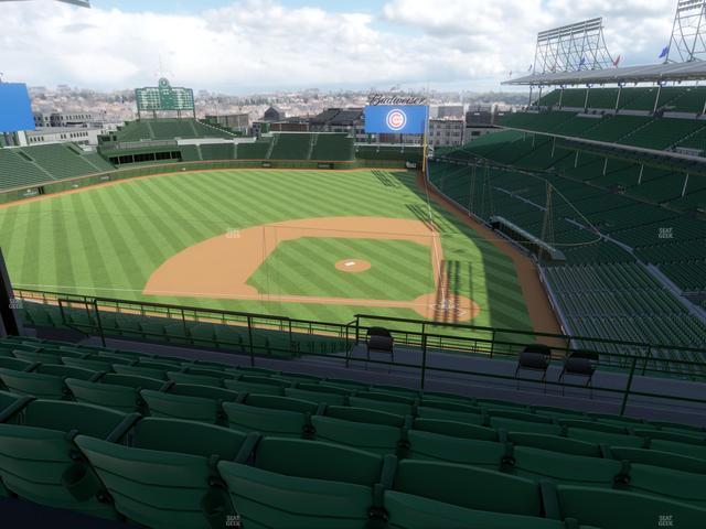 Wrigley Field - Section 413 Left Seat View