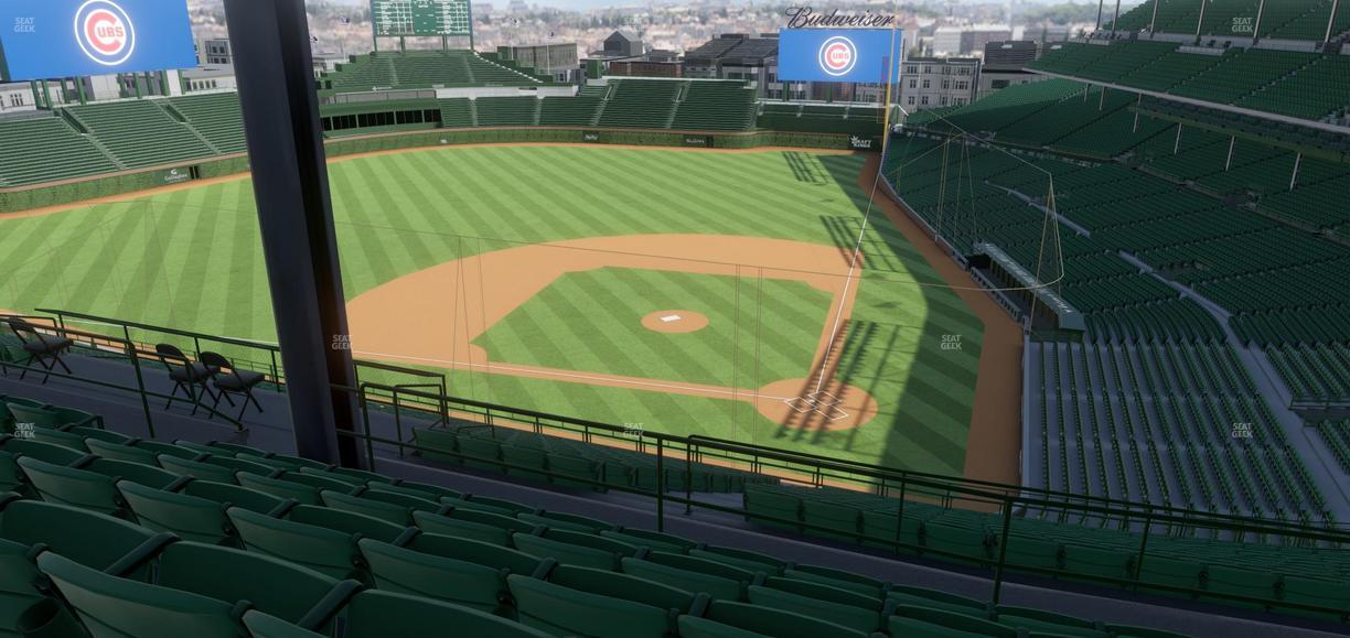 Wrigley Field - Section 414 Left Seat View