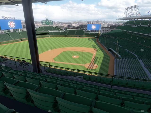 Wrigley Field - Section 414 Left Seat View
