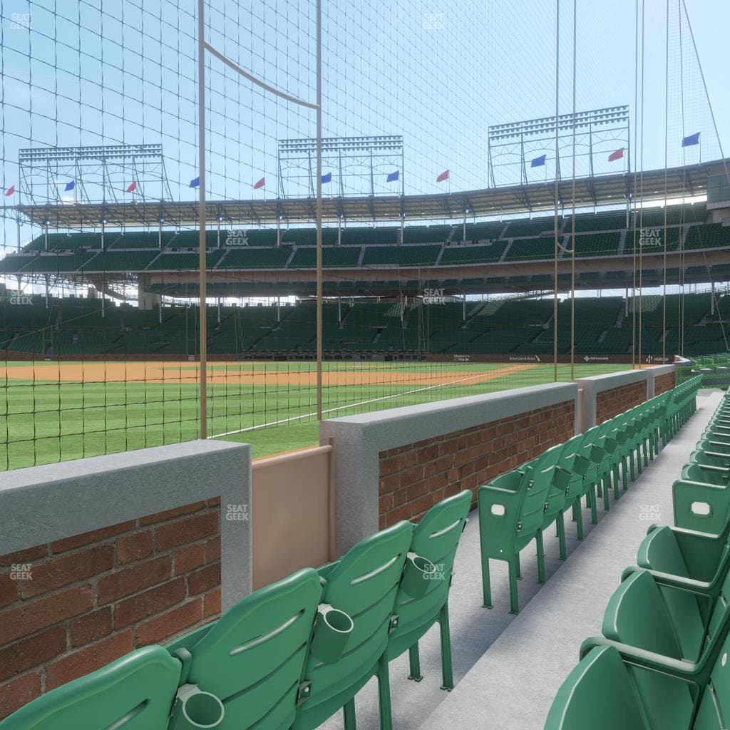 Wrigley Field - Section Bullpen Box 6 Seat View