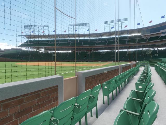 Wrigley Field - Section Bullpen Box 6 Seat View