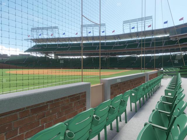 Wrigley Field - Section Bullpen Box 7 Seat View
