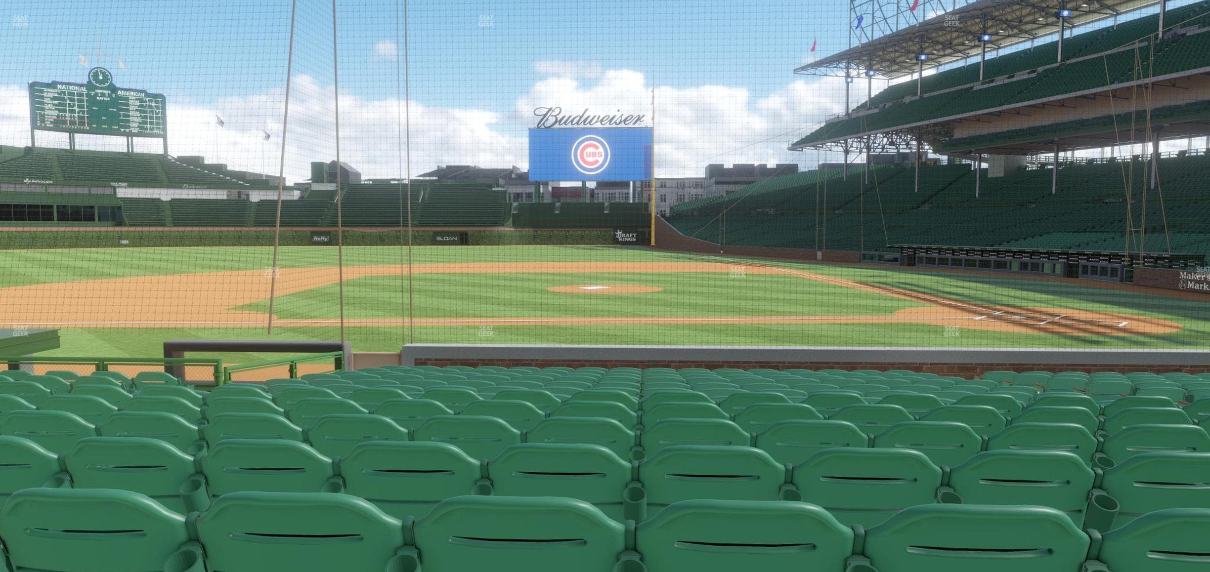 Wrigley Field - Section Club Box Home Plate 13 Seat View