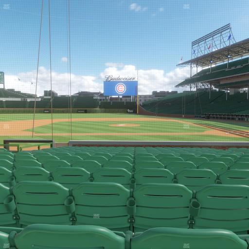 Wrigley Field - Section Club Box Home Plate 13 Seat View