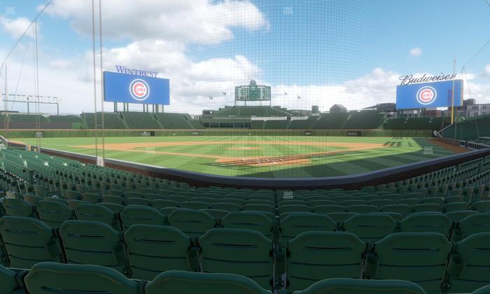 Wrigley Field - Section Club Box Home Plate 18 Seat View