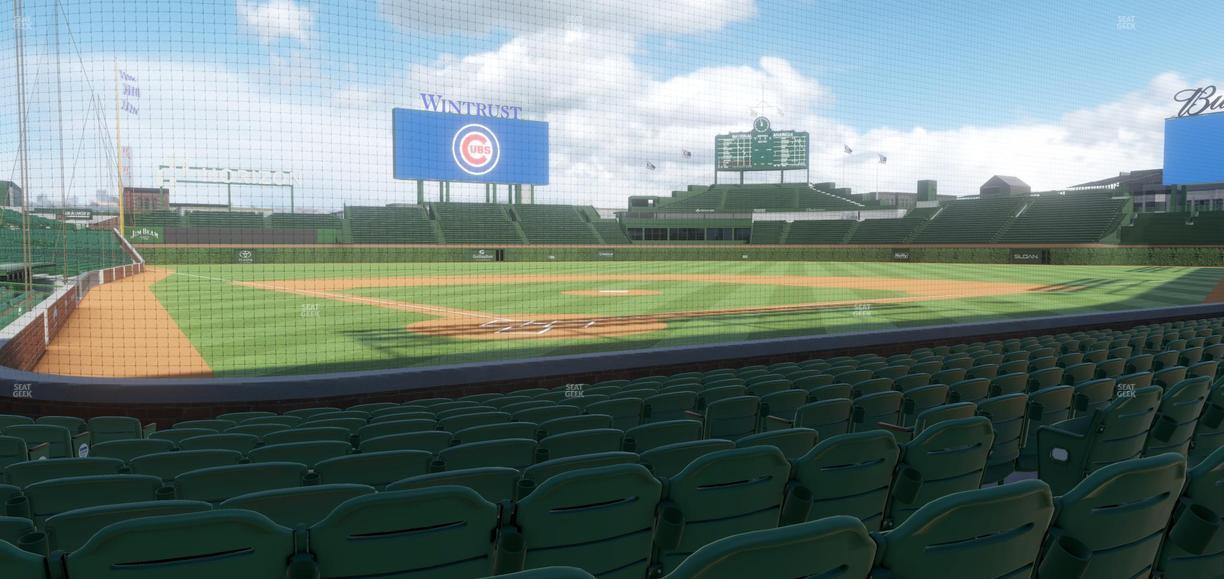 Wrigley Field - Section Club Box Home Plate 19 Seat View