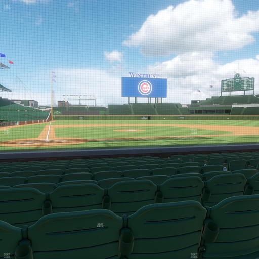Wrigley Field - Section Club Box Home Plate 21 Seat View