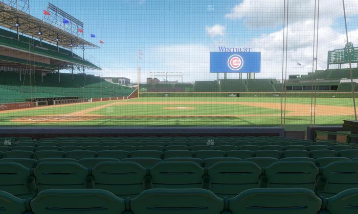 Wrigley Field - Section Club Box Home Plate 22 Seat View