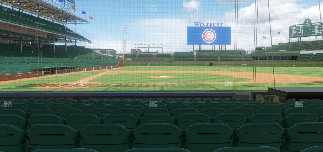Wrigley Field - Section Club Box Home Plate 22 Seat View