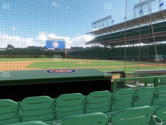 Wrigley Field - Section Club Box Infield 12 Seat View