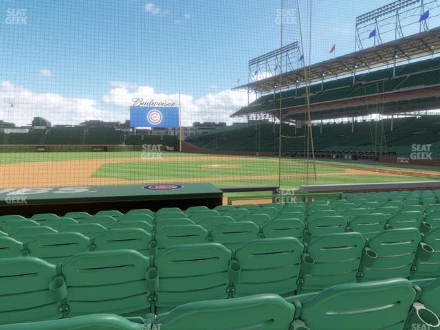 Wrigley Field - Section Club Box Infield 12 Seat View