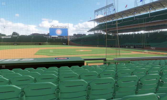 Wrigley Field - Section Club Box Infield 12 Seat View