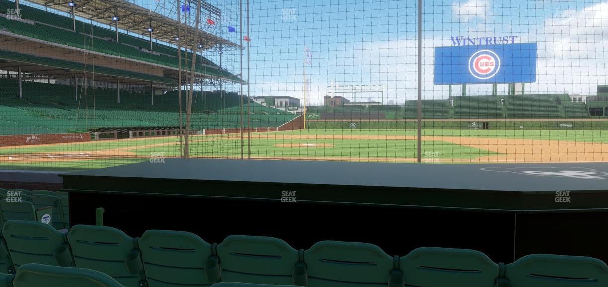 Wrigley Field - Section Club Box Infield 23 Seat View