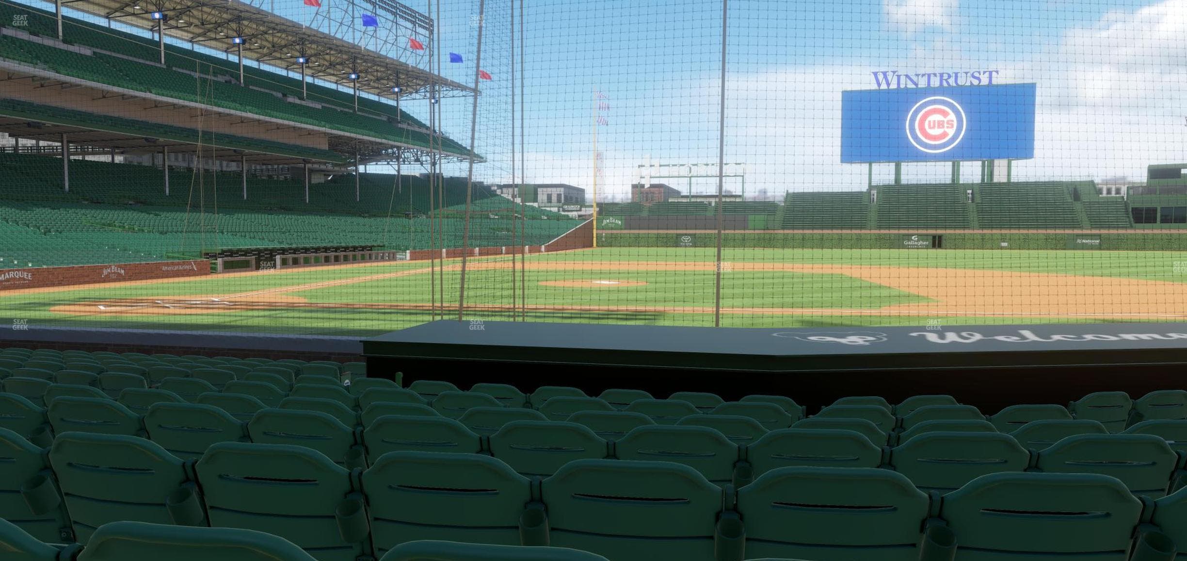 Wrigley Field - Section Club Box Infield 23 Seat View