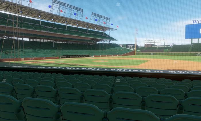 Wrigley Field - Section Club Box Infield 25 Seat View