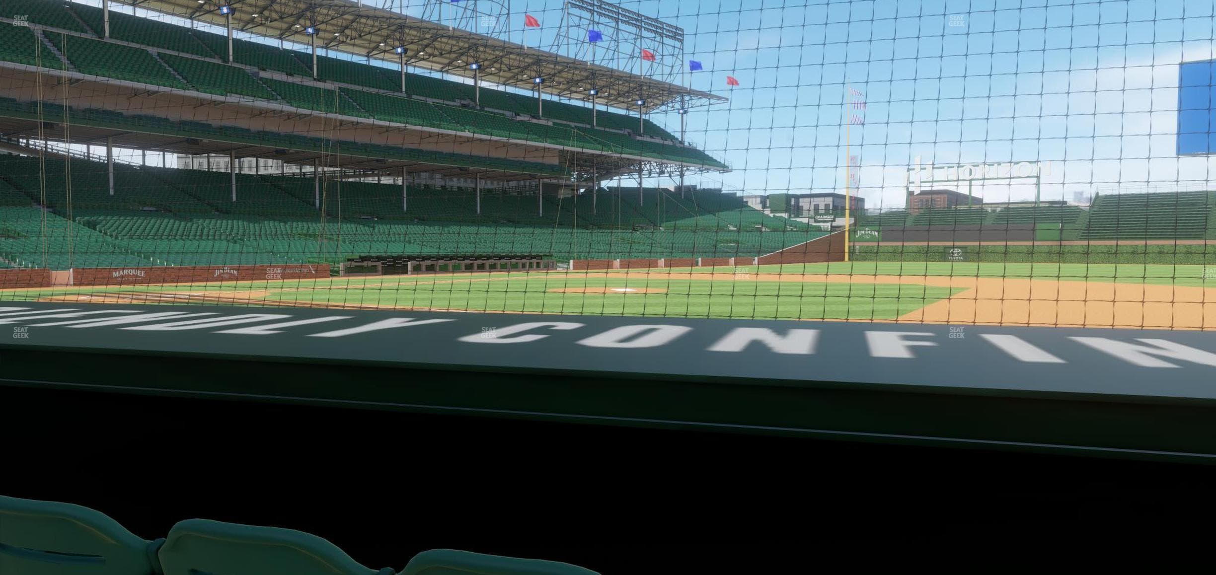 Wrigley Field - Section Club Box Infield 25 Seat View