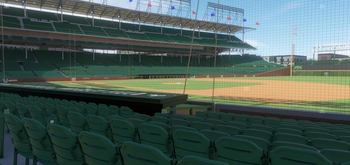 Wrigley Field - Section Club Box Infield 27 Seat View