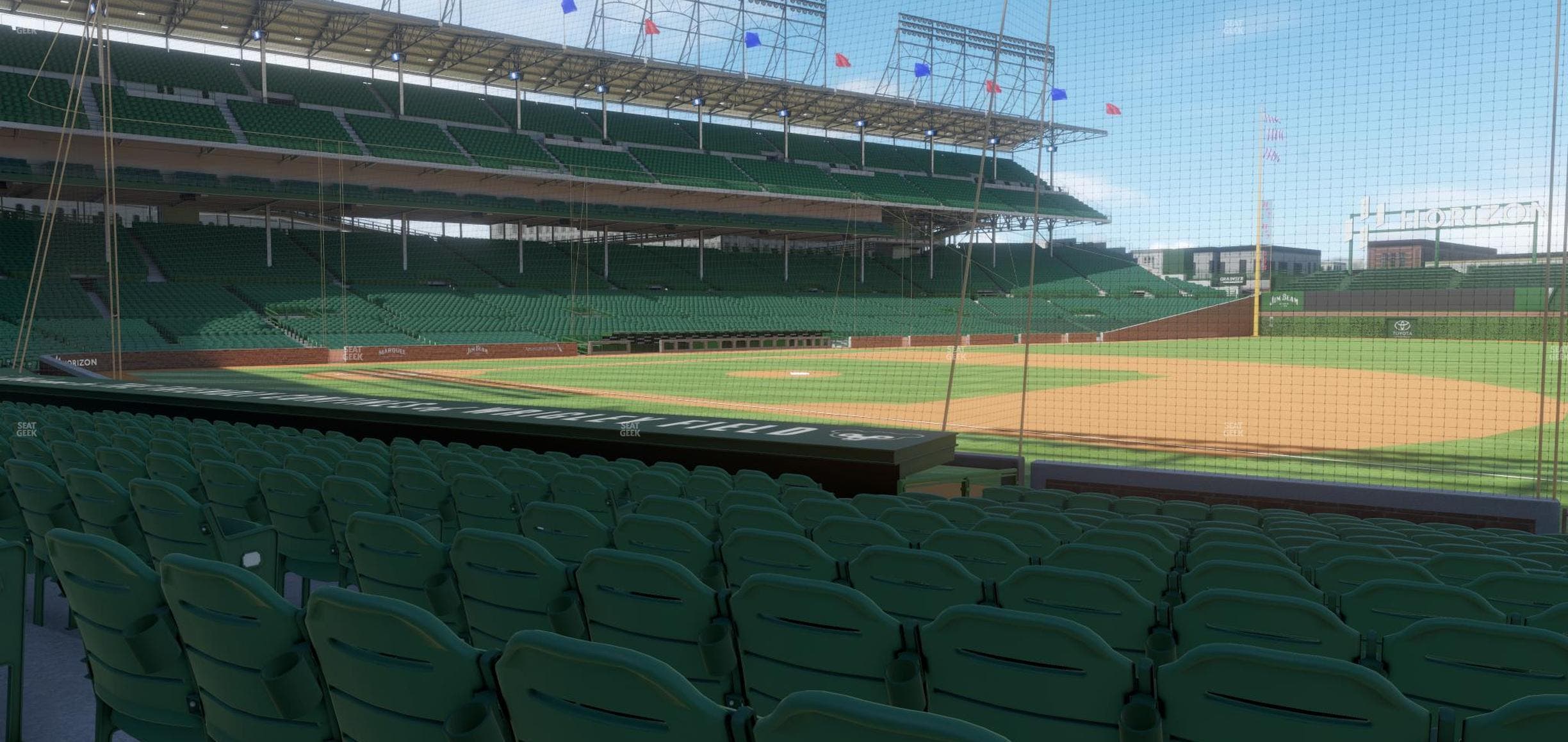 Wrigley Field - Section Club Box Infield 27 Seat View