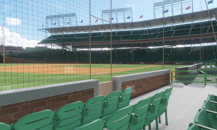Wrigley Field - Section Club Box Infield 8 Seat View