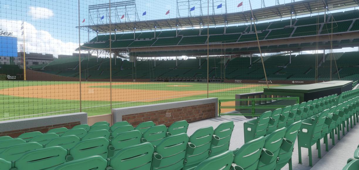 Wrigley Field - Section Club Box Infield 8 Seat View