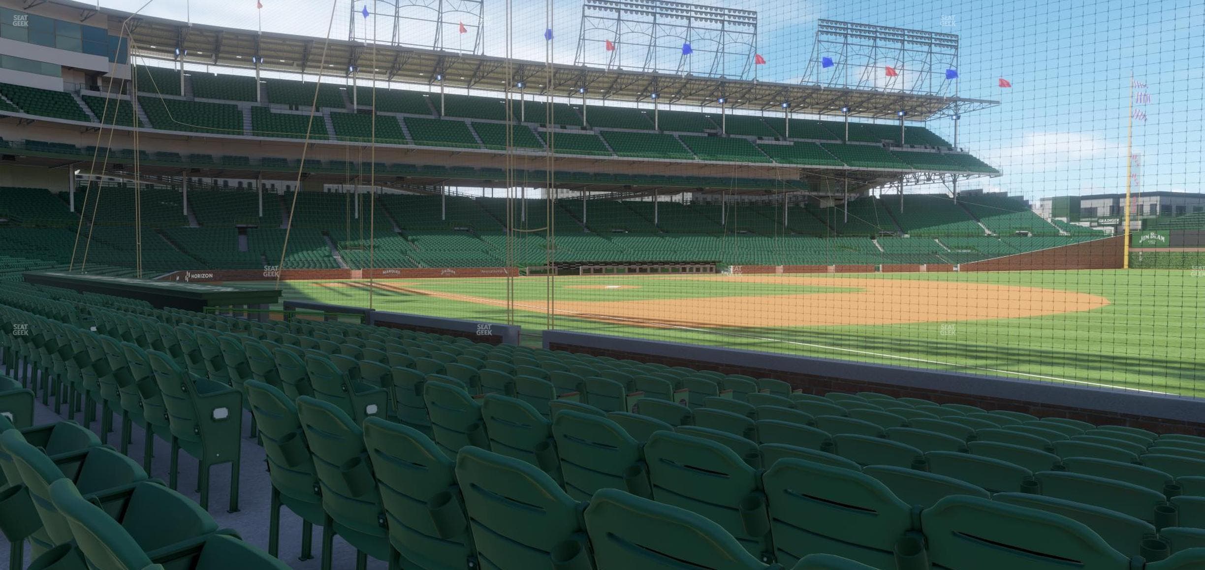 Wrigley Field - Section Club Box Outfield 29 Seat View