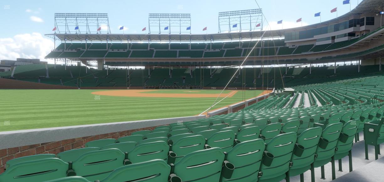 Wrigley Field - Section Club Box Outfield 3 Seat View