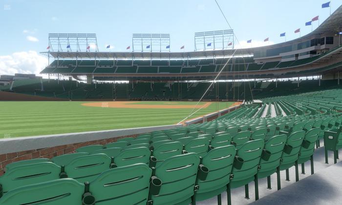 Wrigley Field - Section Club Box Outfield 3 Seat View