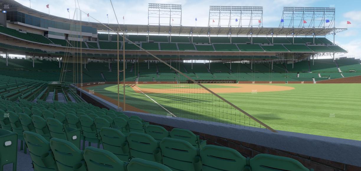 Wrigley Field - Section Club Box Outfield 32 Seat View