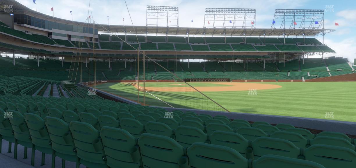 Wrigley Field - Section Club Box Outfield 32 Seat View