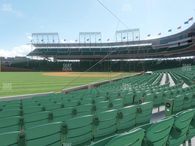 Wrigley Field - Section Club Box Outfield 4 Seat View