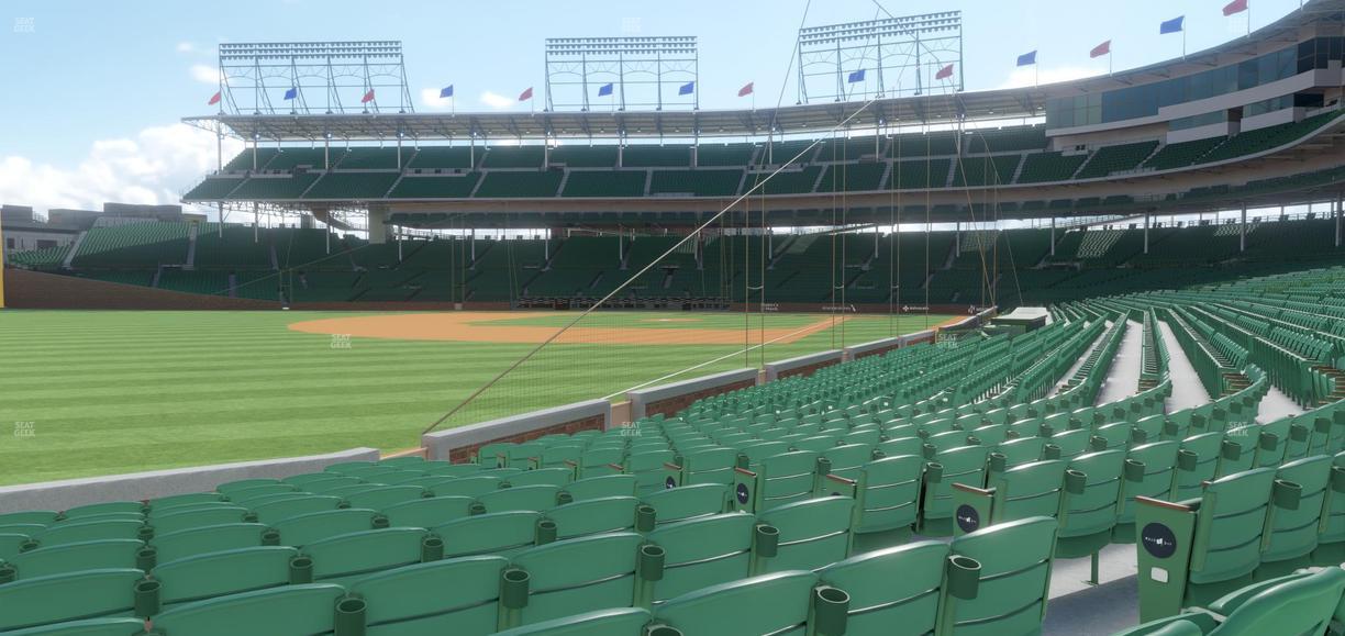 Wrigley Field - Section Club Box Outfield 4 Seat View